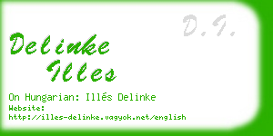 delinke illes business card
